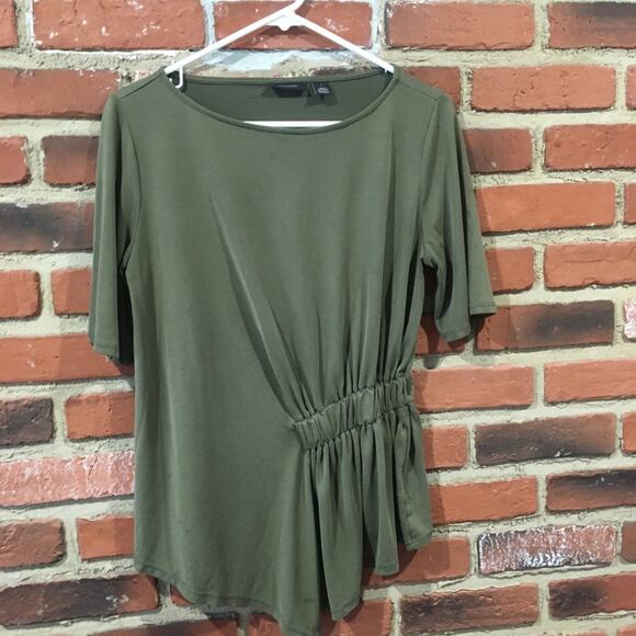 Halogen Ruched Waist Tee Sz S - Picture 6 of 8